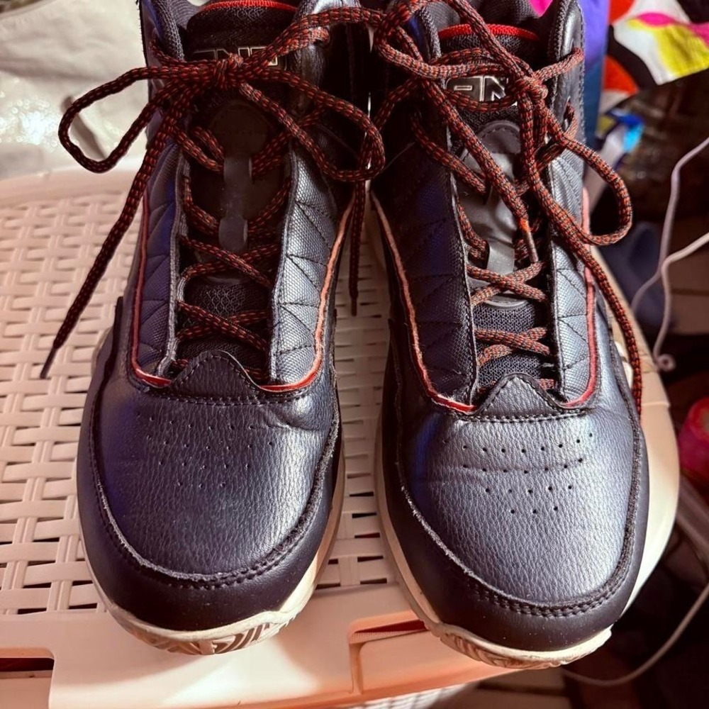 Black and Red AND 1 basketball shoes